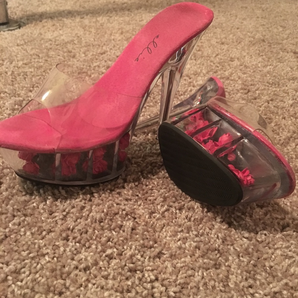 Ellie exotic dancer platform shoes